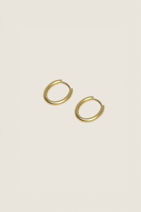Øredobber - Slim Hoop Tiny Plated