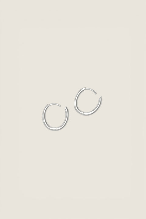 Øredobber - Slim Hoop Tiny Silver