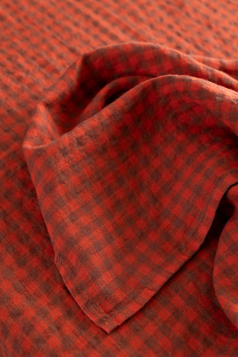 Duk - Red/Navy Gingham