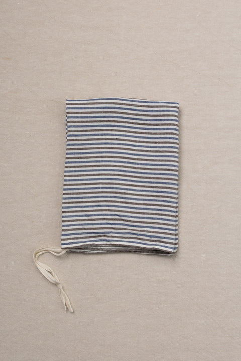Kjøkkenhåndkle/Forkle - Brown Blue Stripe