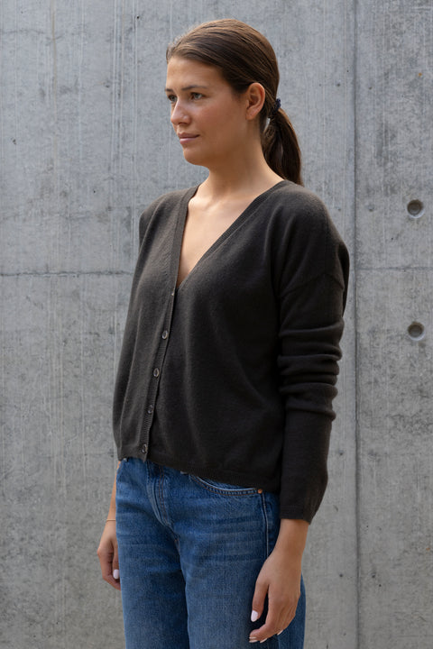 Cardigan - Abby Dark Fern