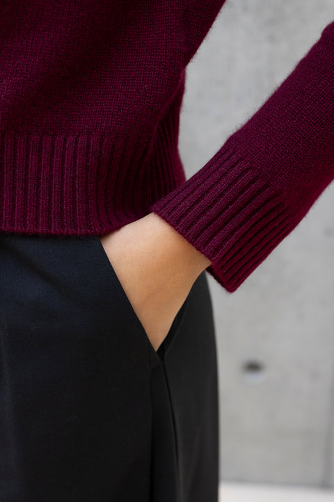 Genser - Mable Sweater Deep Plum