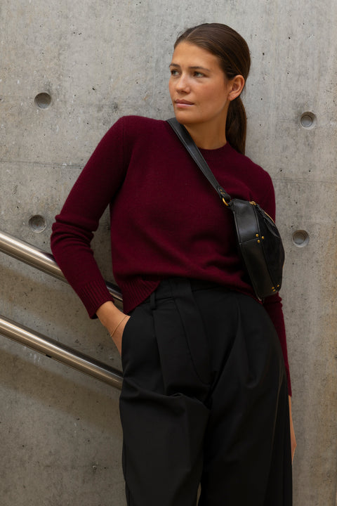 Genser - Mable Sweater Deep Plum