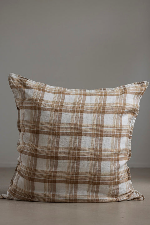 Putetrekk - 65x65cm Caramel Checks