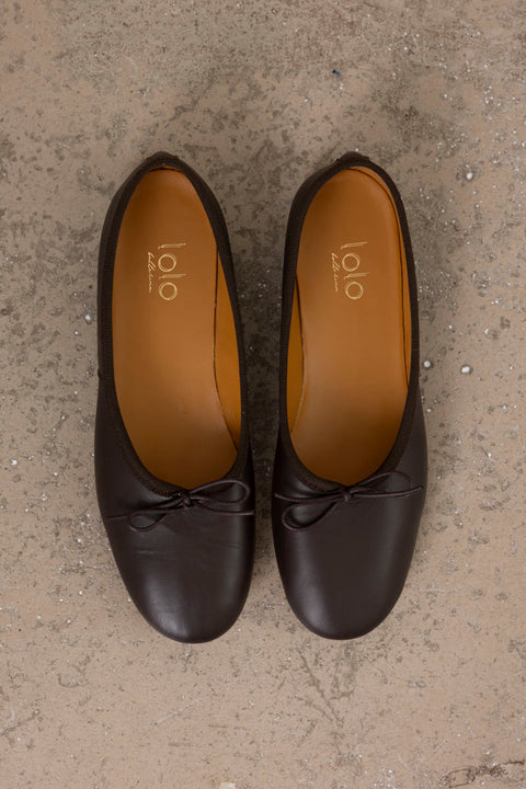 Ballerina - Volcano Nappa Chocolat