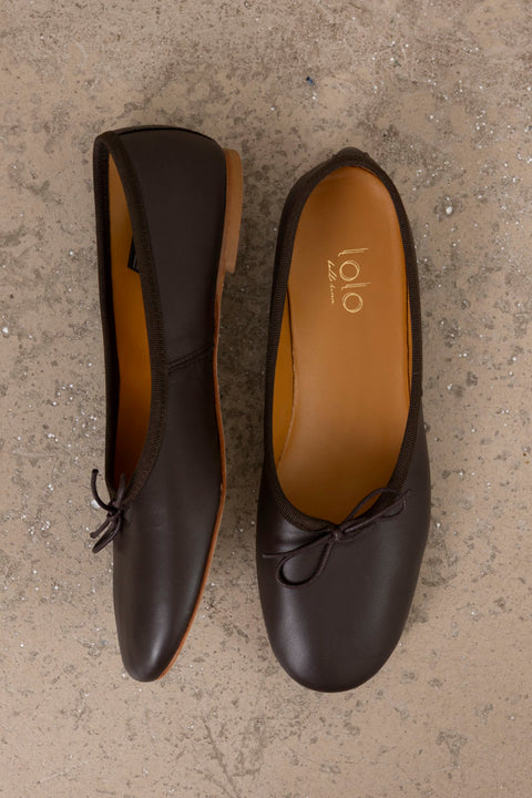 Ballerina - Volcano Nappa Chocolat