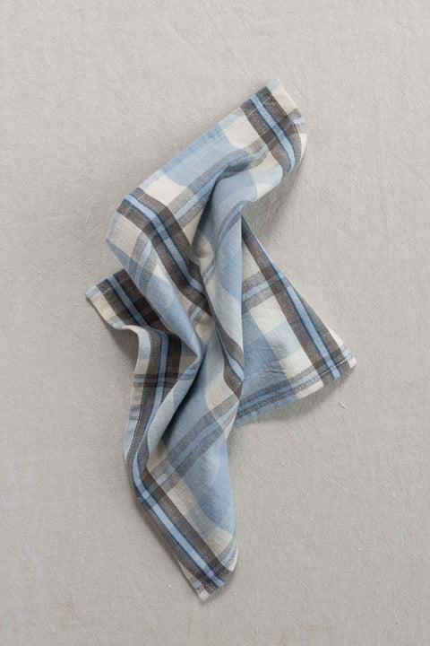 Serviett - Checked Blå