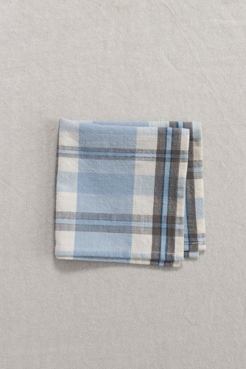 Serviett - Checked Blå