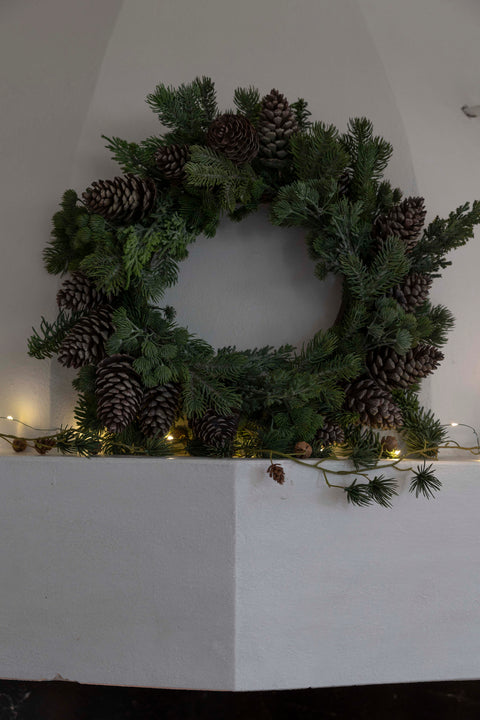 Krans - m/Kongler Dia45cm Grønn