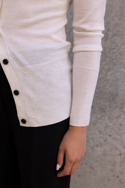 Cardigan - Kassy Merino Stone