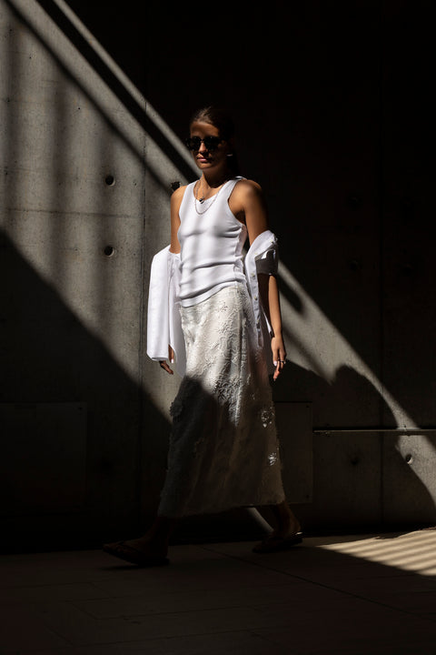 Skjørt - Sheer Meadow Skirt Pure White