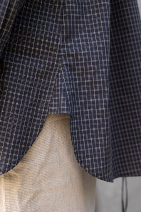 Skjorte - Sebastiana Check Poplin Charcoal Check