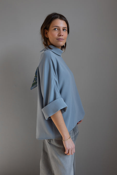 Bluse | Bailee Cloudy Blue