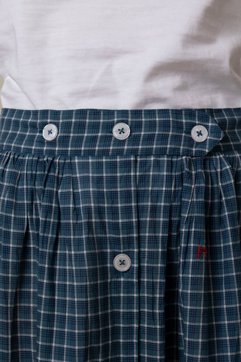 Skjørt - Mona NO837 Messager Checks Indigo