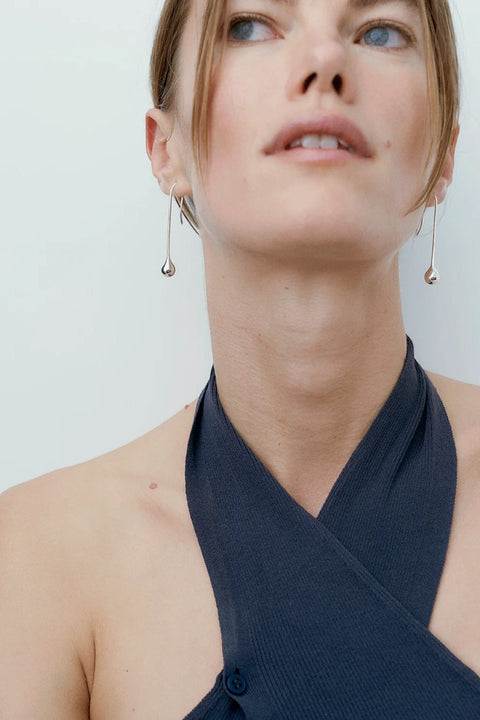 Øredobber - Datura Long Drop Silver
