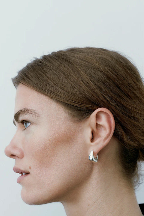 Øreringer - Datura Hoops Silver