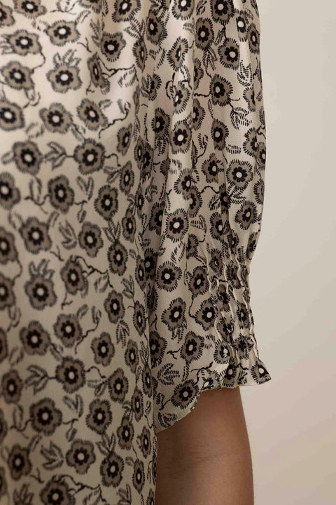 Skjorte - Dakota Floral Shirt Cream Flora