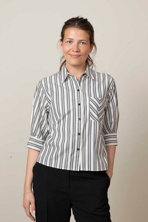 Skjorte - Lucia Stripe Poplin Shirt