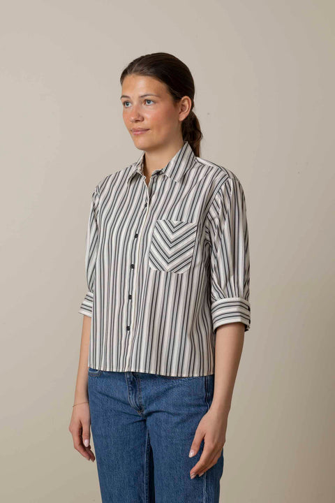 Skjorte - Lucia Stripe Poplin Shirt