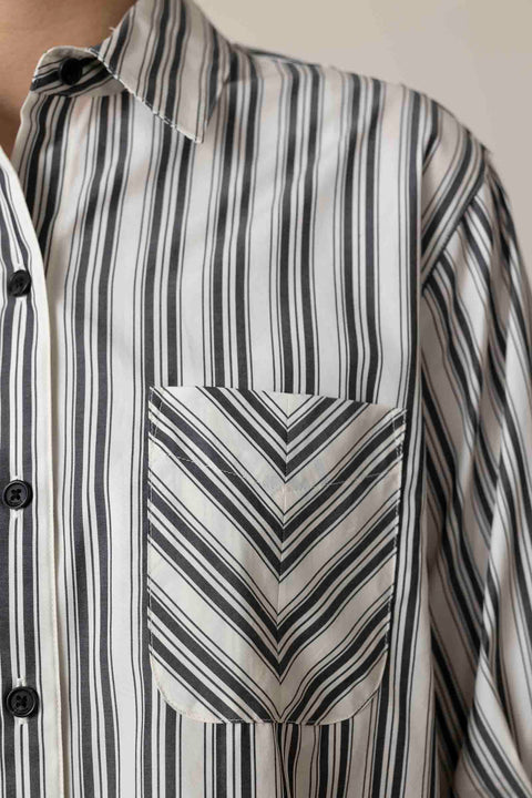Skjorte - Lucia Stripe Poplin Shirt