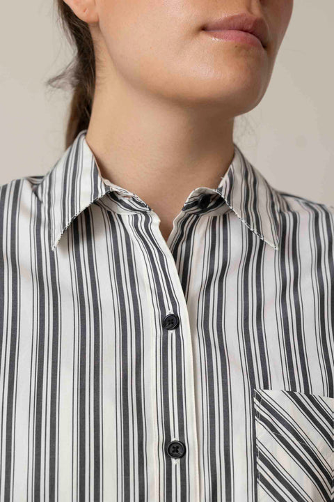 Skjorte - Lucia Stripe Poplin Shirt
