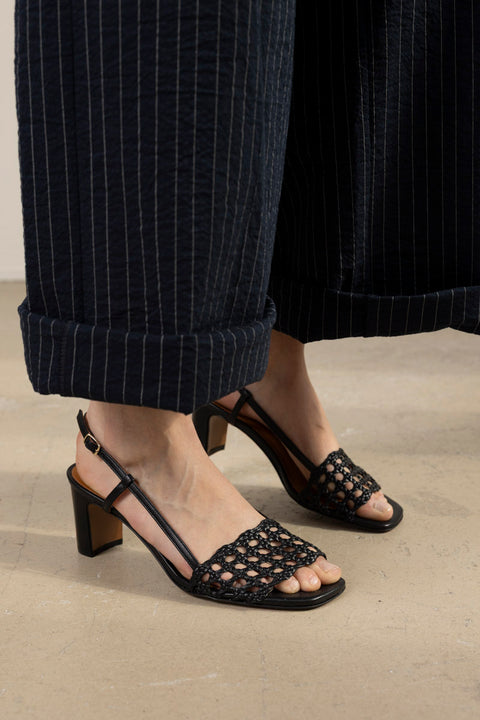 Sko - Sandales NO592 Cuir Nappa Noir