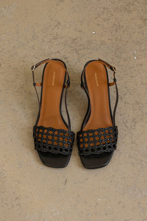 Sko - Sandales NO592 Cuir Nappa Noir