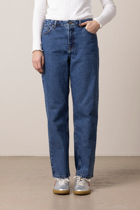 Jeans - Allison Cropped Jeans Mid Blue