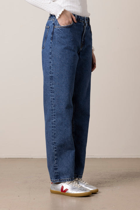 Jeans - Allison Cropped Jeans Mid Blue