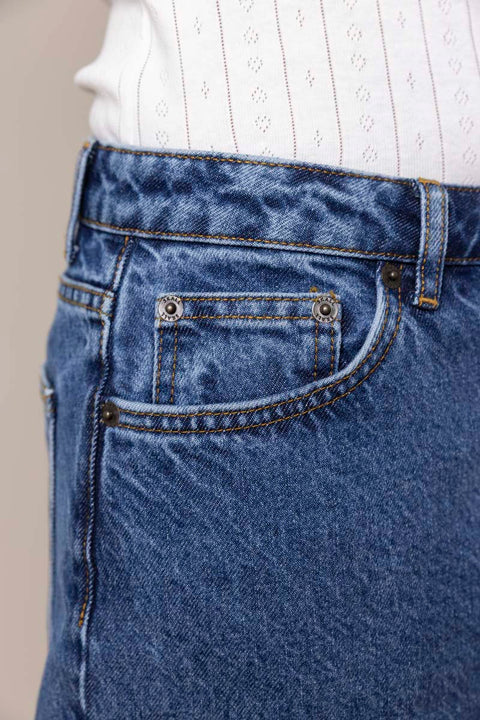 Jeans - Allison Cropped Jeans Mid Blue