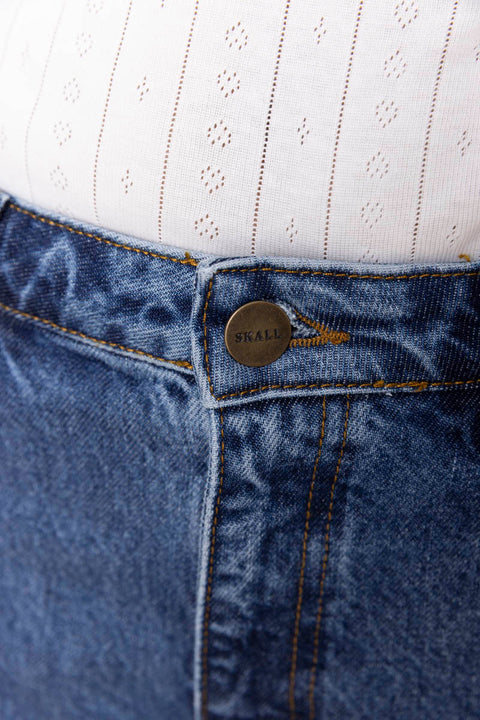 Jeans - Allison Cropped Jeans Mid Blue