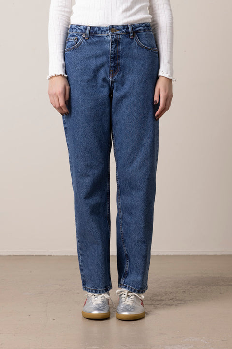 Jeans - Allison Cropped Jeans Mid Blue