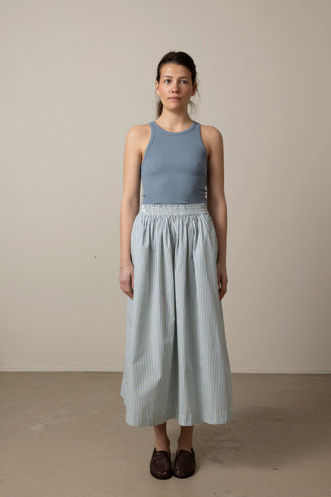 Skjørt - Dagny Skirt White/Aqua Stripe