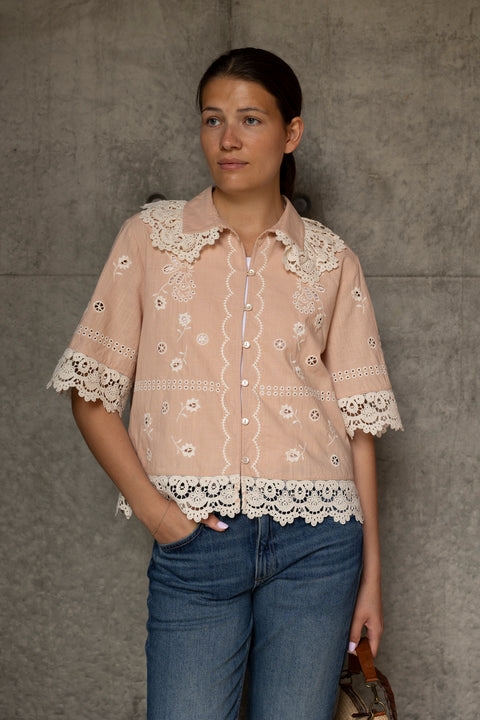 Skjorte - Talia Shirt Antique Rose