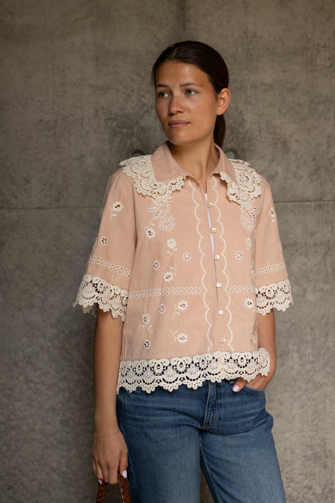 Skjorte - Talia Shirt Antique Rose