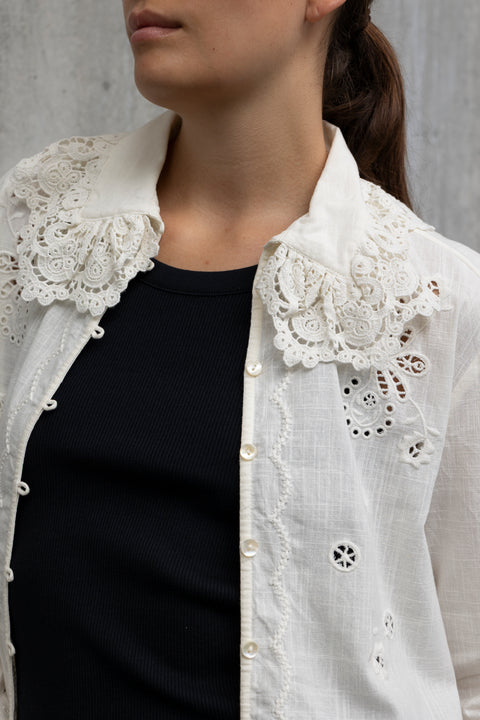 Skjorte - Tallulah Shirt Antique White