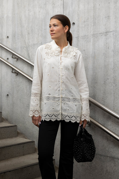 Skjorte - Tallulah Shirt Antique White