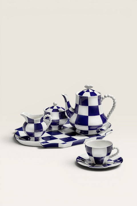 Sukkerskål - Sugar Bowl Fête des Bêtes Blue/White