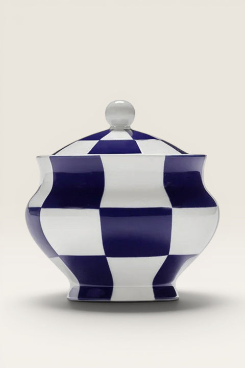 Sukkerskål - Sugar Bowl Fête des Bêtes Blue/White