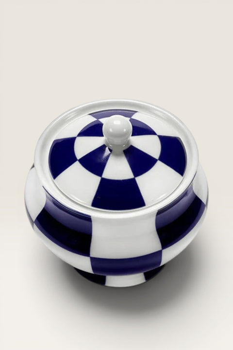 Sukkerskål - Sugar Bowl Fête des Bêtes Blue/White
