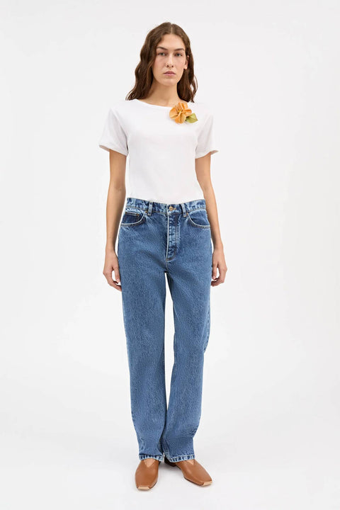 Jeans - Sharon Straight Jeans Slouchy Blue