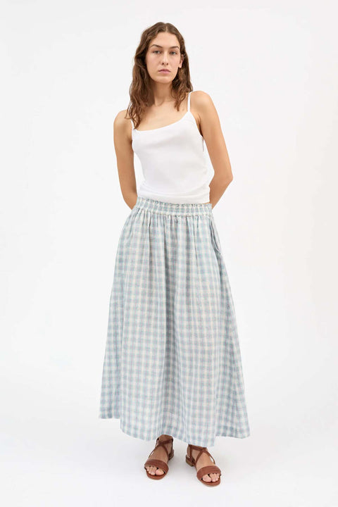Skjørt - Dagny Skirt Purple/Blue Check