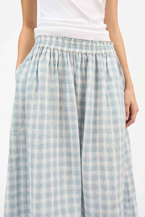 Skjørt - Dagny Skirt Purple/Blue Check