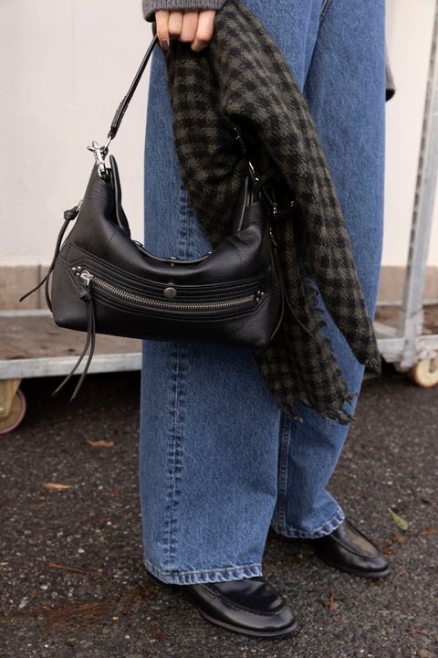 Veske - Lucky Hobo Buffalo Noir Silver