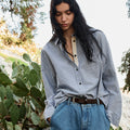 Skjorte - Paulina Shirt Striped Mix Blue Boy