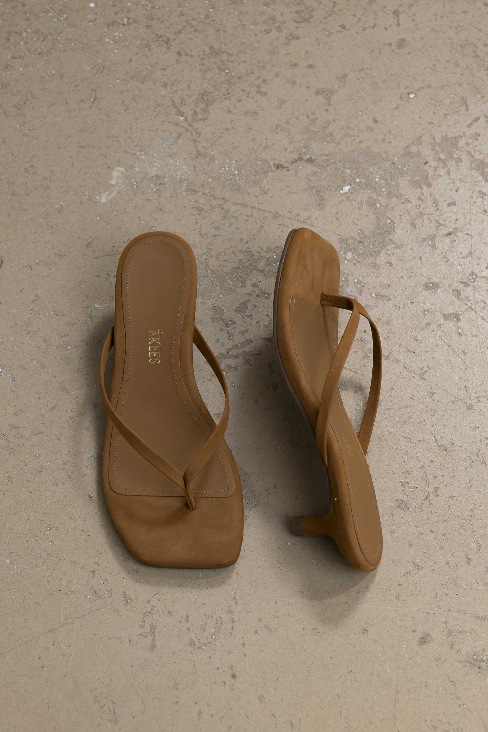 Sko - Julia Square Toe Suede Camel