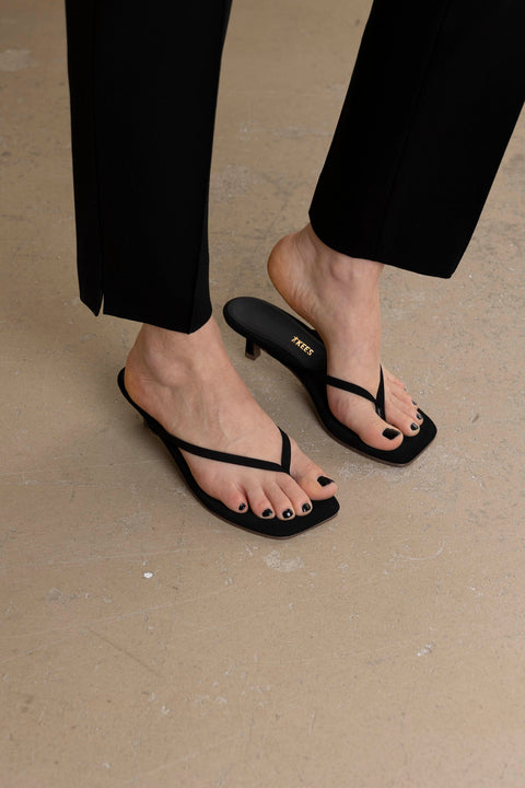 Sko - Julia Square Toe Suede Sable