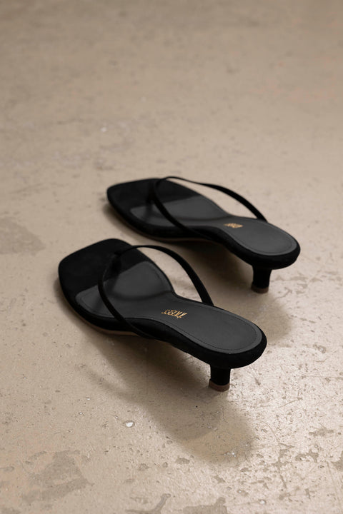 Sko - Julia Square Toe Suede Sable