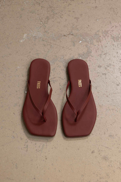 Sko - Lily Square Toe Burgundy