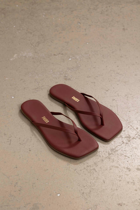 Sko - Lily Square Toe Burgundy